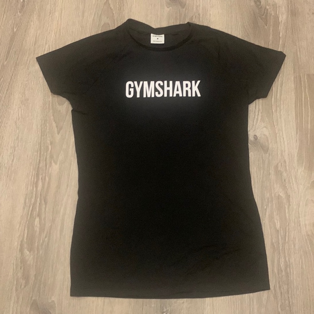Gym Shark Black Logo Tee